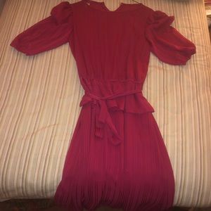 Fuschia chiffon dress